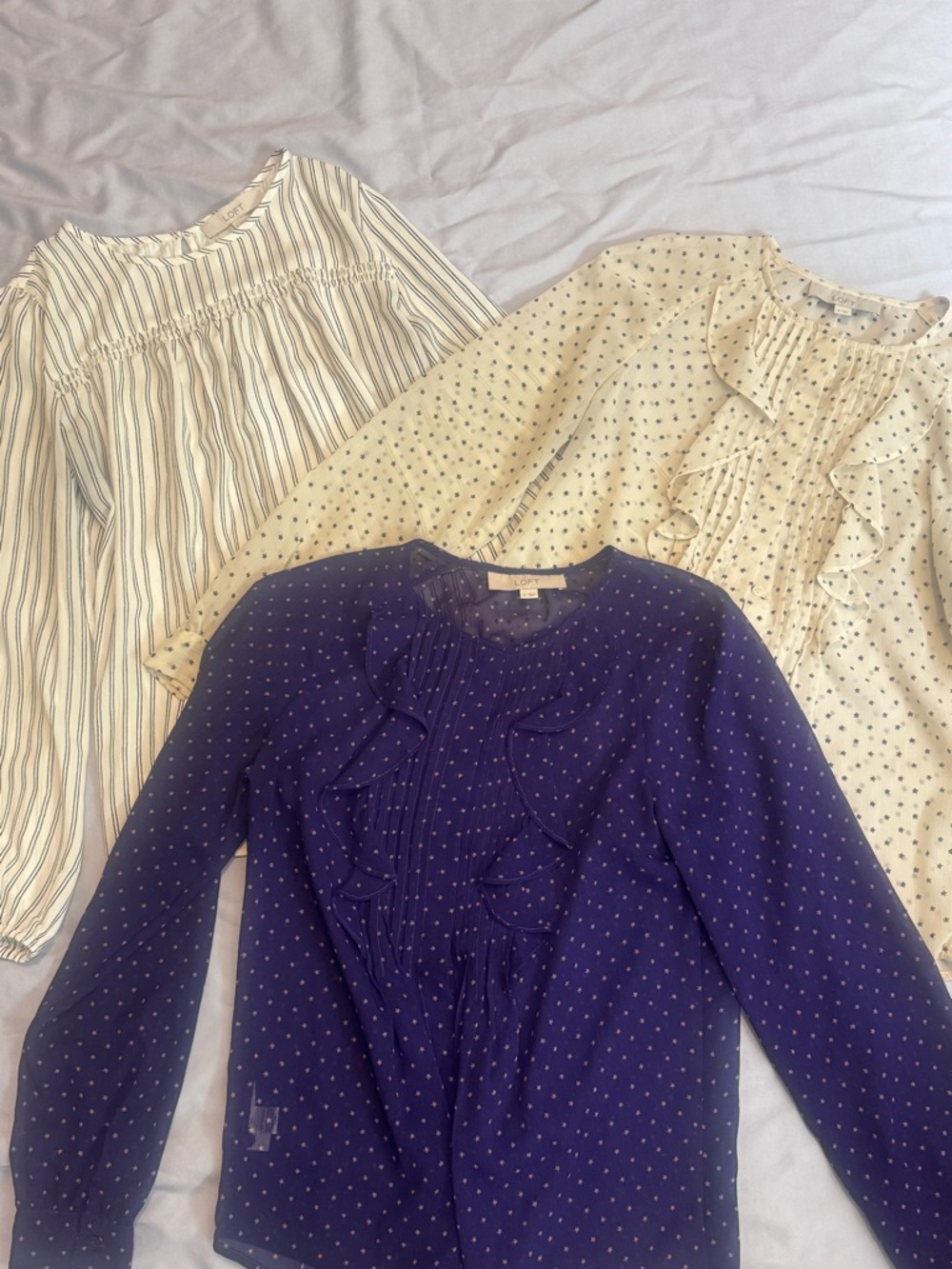 LOFT Blouse Bundle Size Small, 3 pieces, Business Casual Tops - Picture 2 of 11